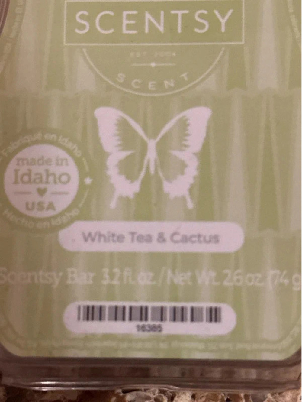 White tea & cactus wax bar